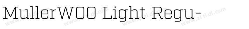 MullerW00 Light Regu字体转换
